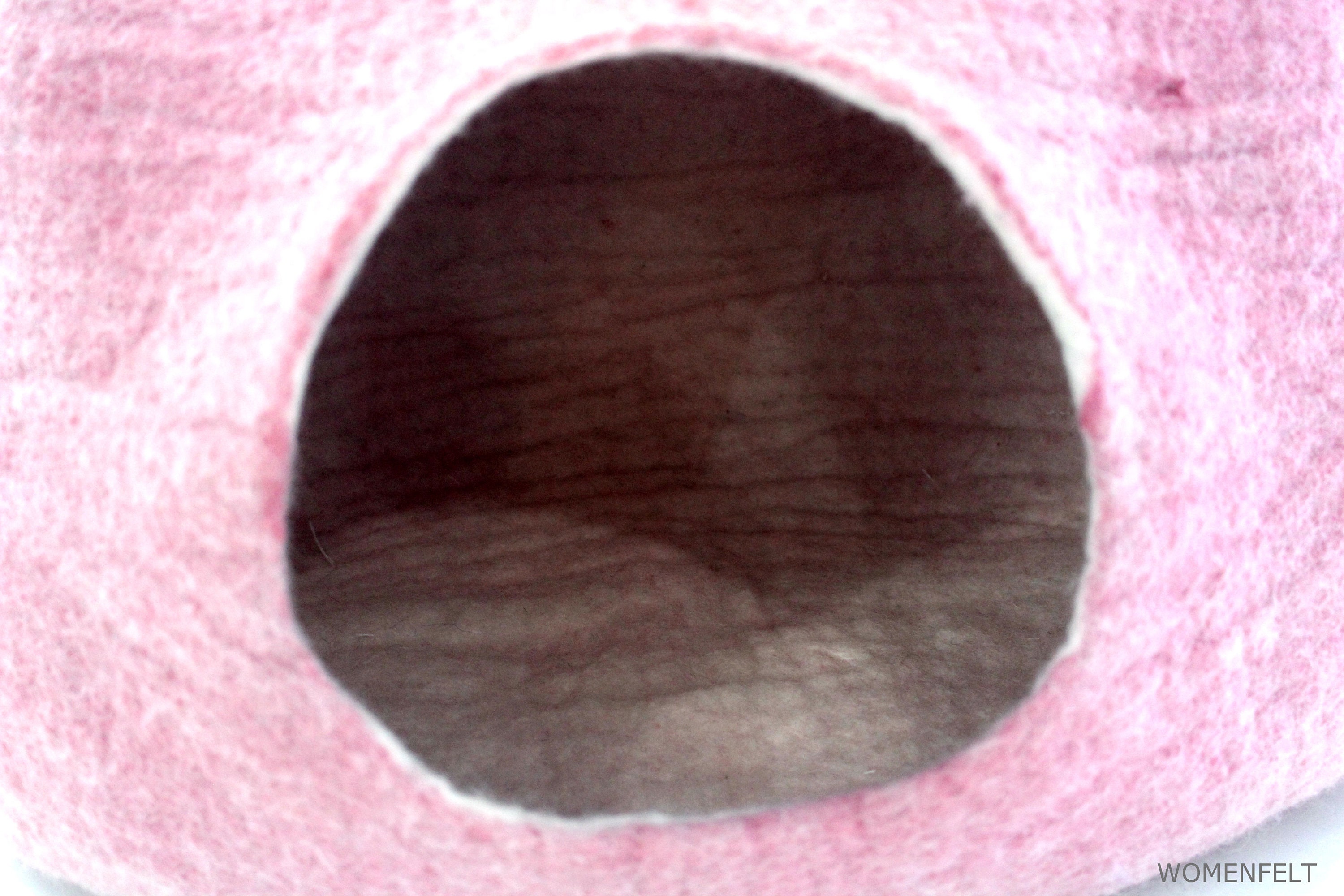 Cozy cat cave.Pink cat houseCat bed Etsy