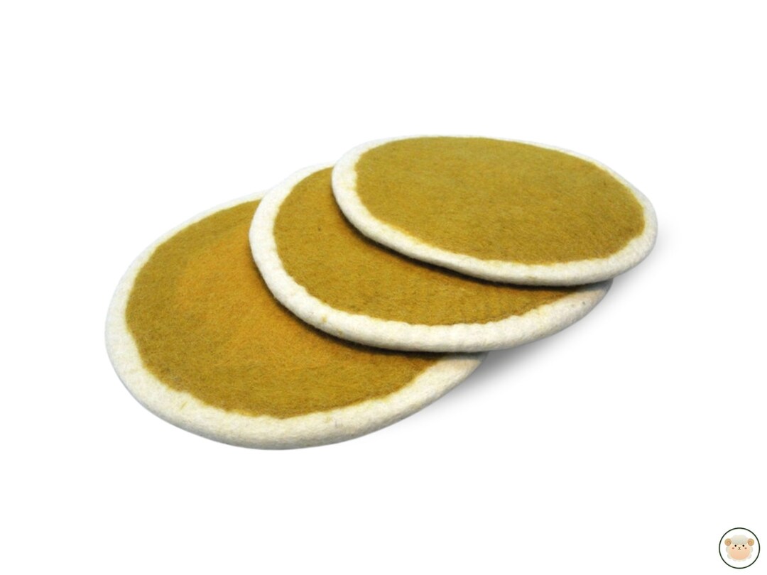 Round Merino Wool Felt Pad Housewarming Gift Felt Placemats Etsy