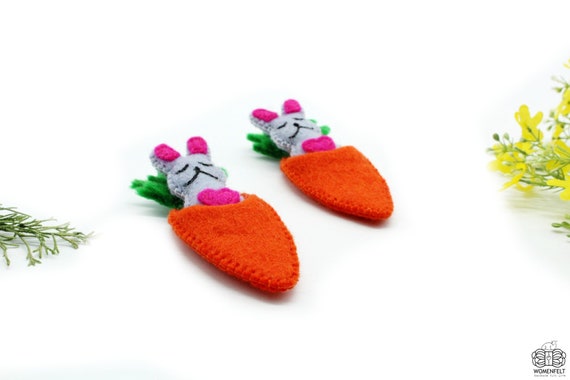 Easter Decor From Nepal Choose 10 pieces To 1000 pieces  Felted Bunny Felt Handmade Toy Gifts 6 CM