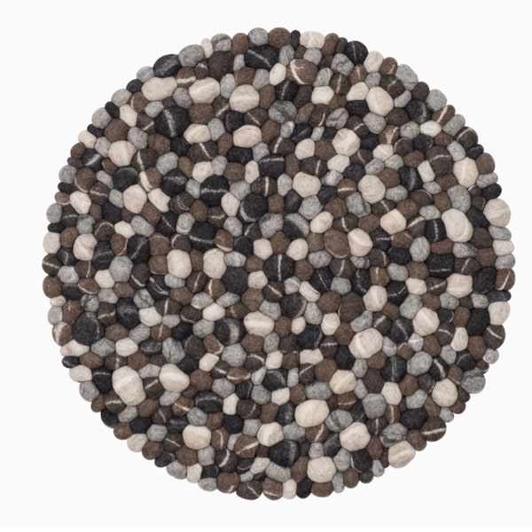 Felt Stones Rug - Etsy