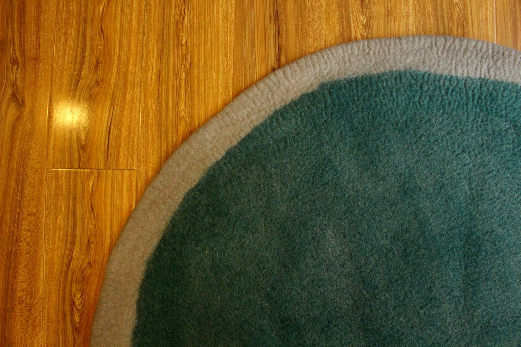 Wool Nursery Rug 60 CM to 250 CM Green and Gray Plain Mat Etsy