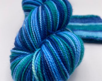 Simple Sock Self-Striping "Open Water"
