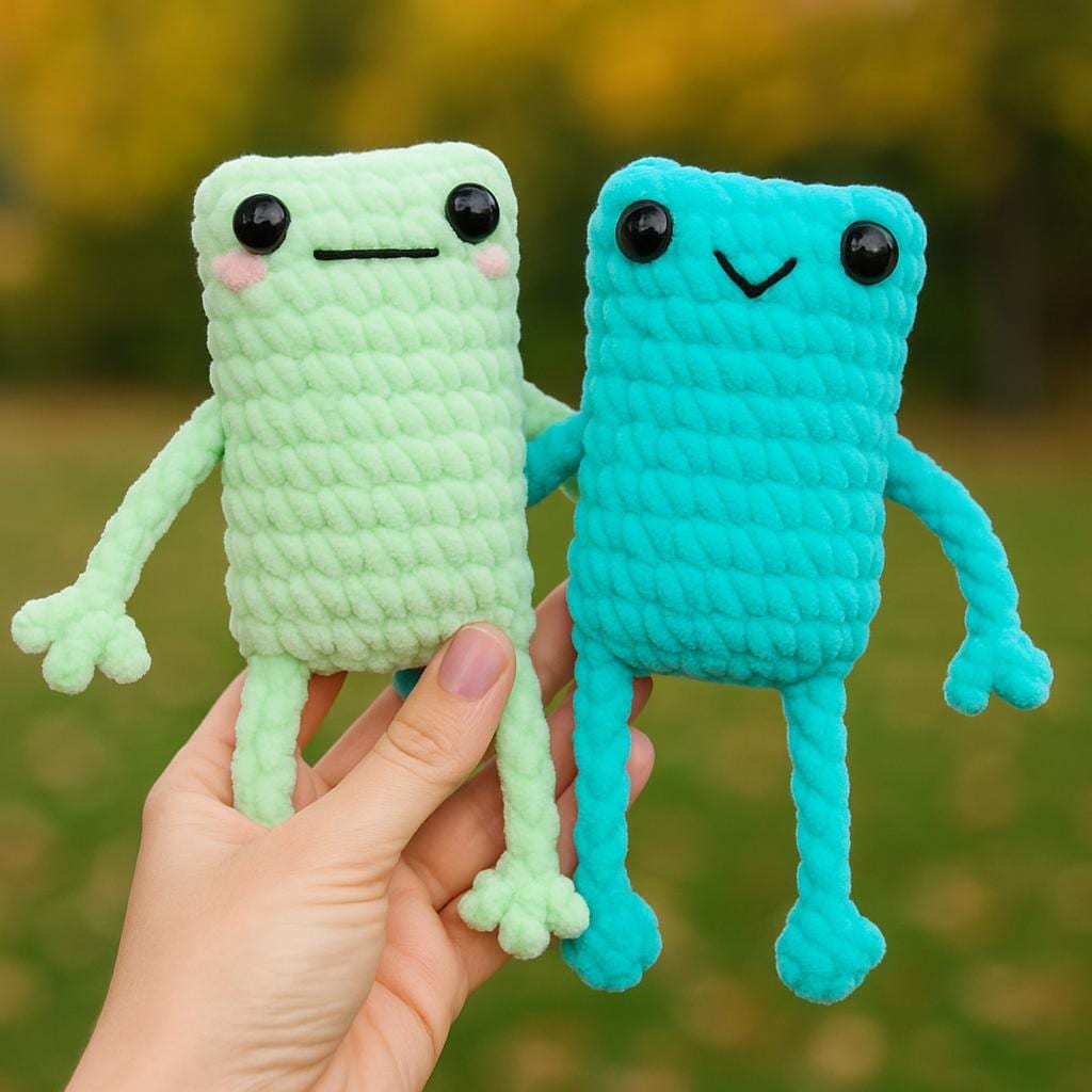 30 Leggy Frog Crochet Patterns to Charm Kids and Frog Fans 24 No-Sew Leggy Frog Crochet Pattern | Beginner Amigurumi