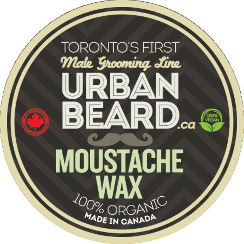 Organic & Vegan Friendly Moustache Wax Made in Toronto Canada Etsy