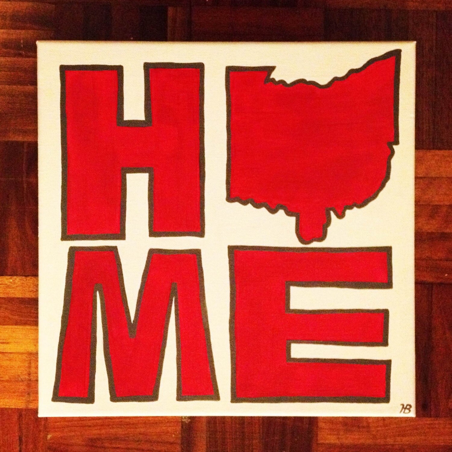 HOME Ohio Canvas Etsy