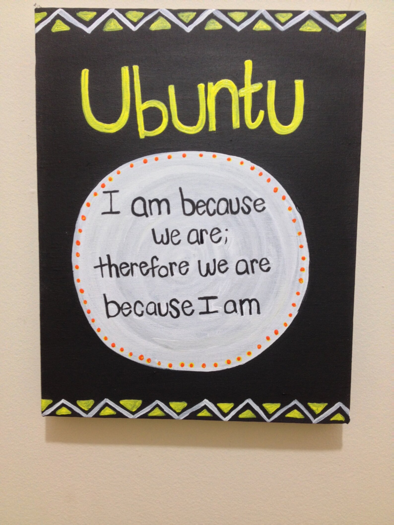 Ubuntu: I am because we are African Proverb Canvas | Etsy