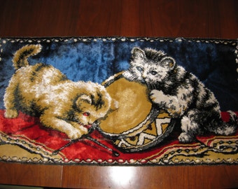 Vintage Cat Tapestry Wall Hanging
