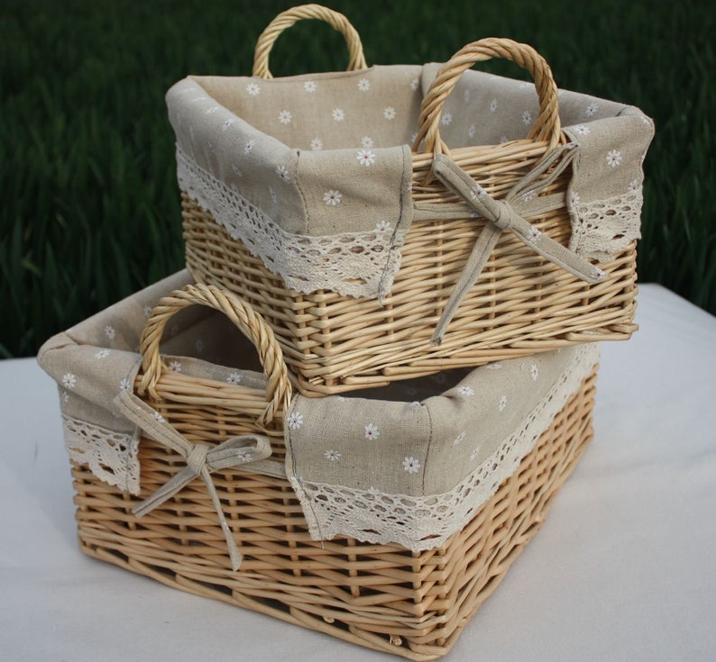 Cane Makes Up Wicker Basket the Laundry Basket clothes Etsy