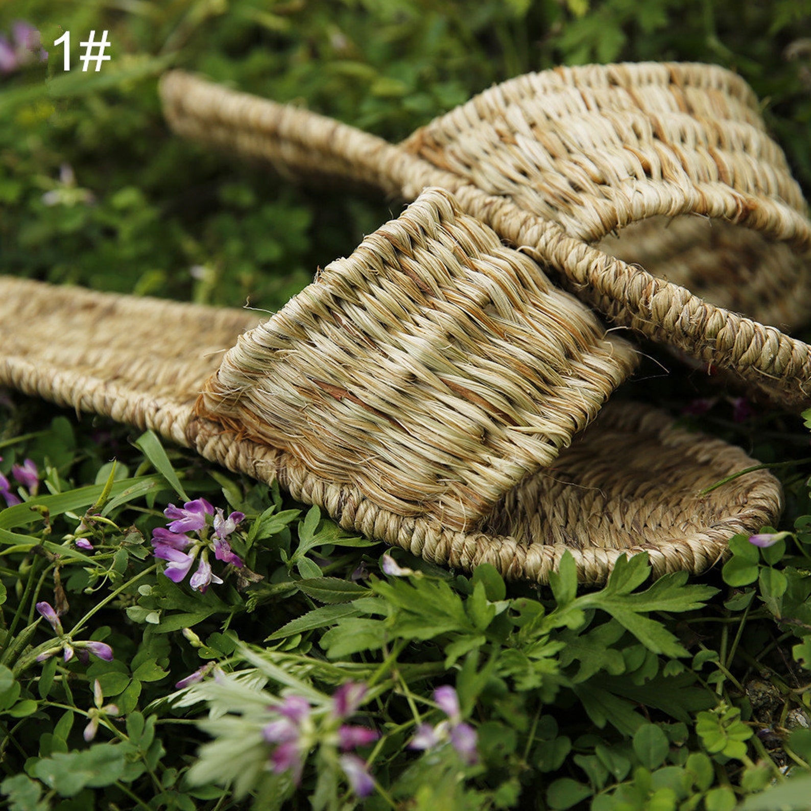 Slippers / straw shoes/straw slippers/natural/handmade/woven Etsy