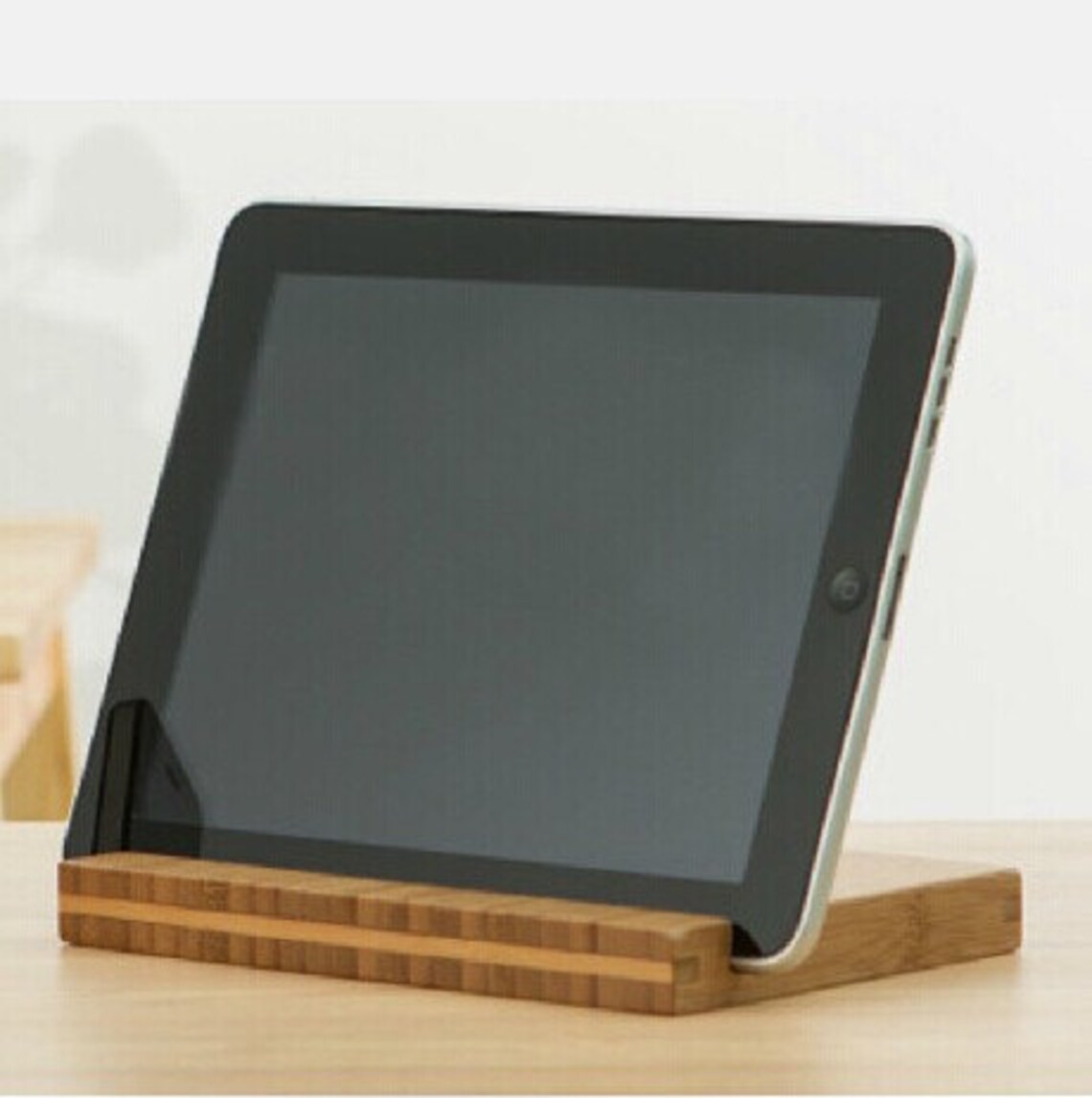 Ipad Stand. Bamboo Wooden Ipad Stand. Bamboo Ipad Dock. Ipad Etsy