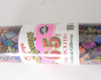 Christmas Holiday Wrapping Paper NOS Unopened