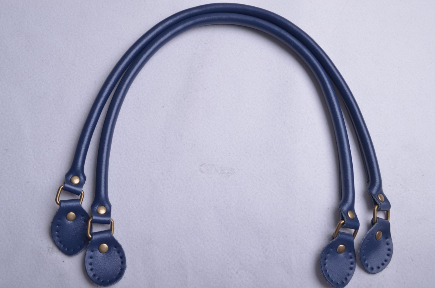 Pair Blue Leather purses handlesGenuine Leather purses Etsy