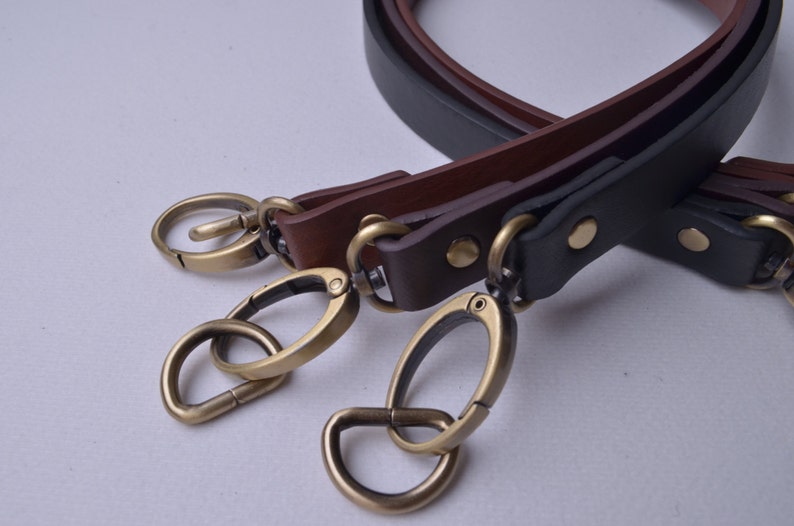Pair 24 inches Vinyl Leather Purses Straps With 0.7/'/' Oval Ring and D ring,Vinyl Leather Bag Handles,replacement Purse Straps,WT102