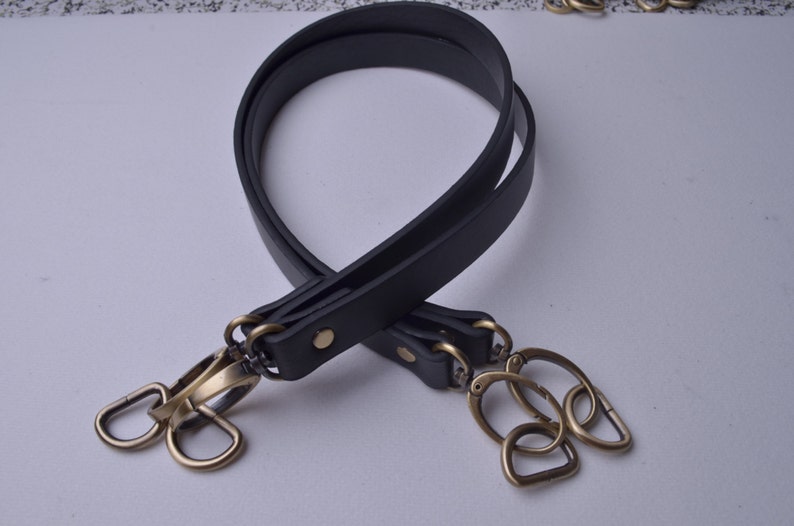 Pair 24 inches Vinyl Leather Purses Straps With 0.7/'/' Oval Ring and D ring,Vinyl Leather Bag Handles,replacement Purse Straps,WT102
