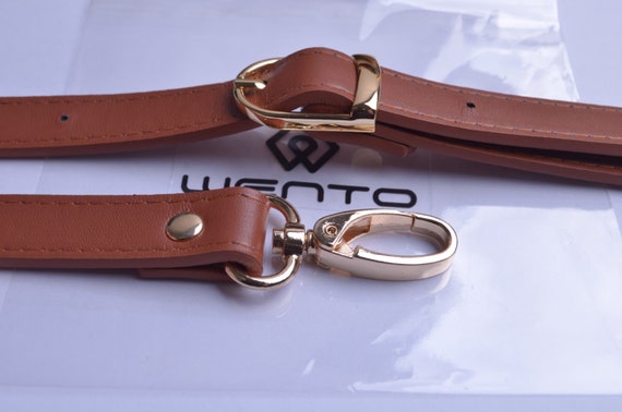  Wento 1pcs 43''-49'' Pu Camel Leather Adjustable Bag Strap,Soft  Leather Shoulder Straps,Replacement Cross Body Purse Straps,Handbag Bag  Wallet Straps (Gold) : Clothing, Shoes & Jewelry