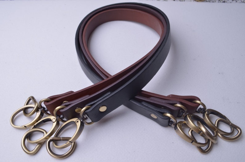 Pair 24 inches Vinyl Leather Purses Straps With 0.7/'/' Oval Ring and D ring,Vinyl Leather Bag Handles,replacement Purse Straps,WT102