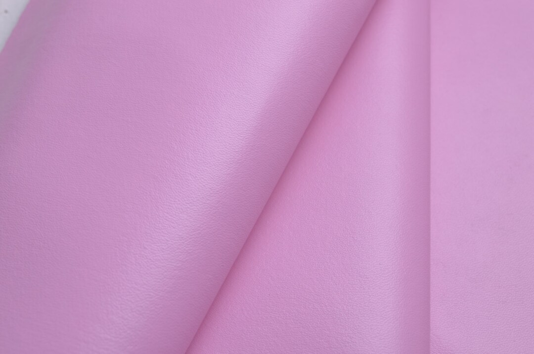 1/2 Yard 0.7mm Pink Leather Fabricsolid Vinyl Leather Etsy
