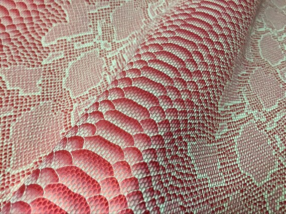 red snake skin holographic