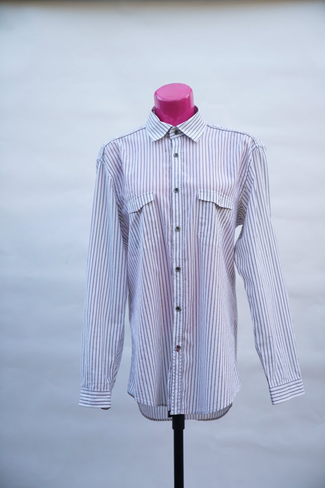 Chemisier Ted Lapidus Femme - Taille 3, Vintage, Col Classique En Coton Blanc