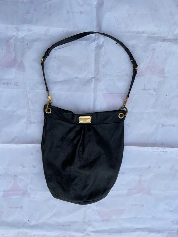 Marc Jacobs echt leren grote zwarte tas Etsy Nederland