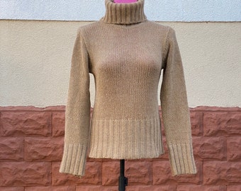 25% Wool beige pullover , size M