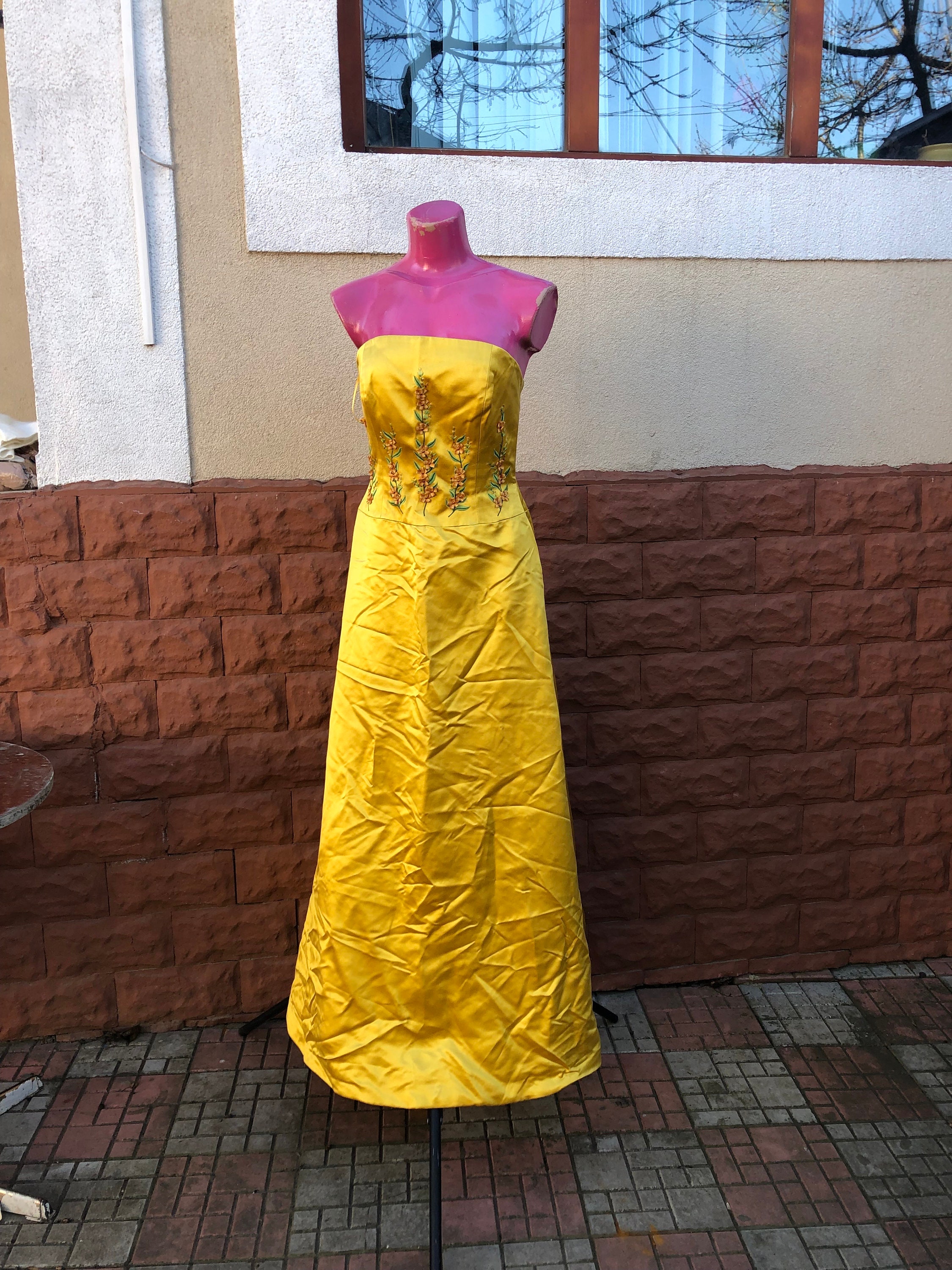 Escada Yellow Dress - Etsy