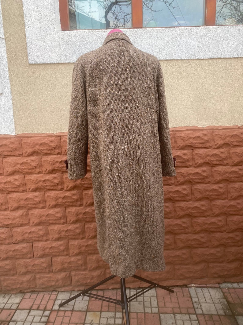 Brown vintage woolen coat 10P made in USA size M