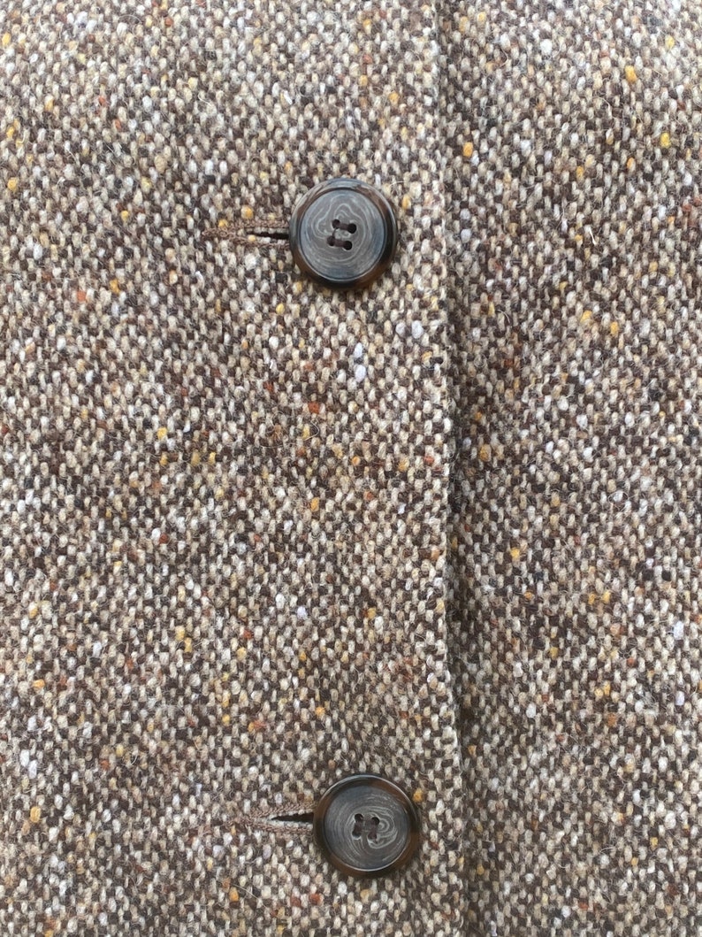 Brown vintage woolen coat 10P made in USA size M