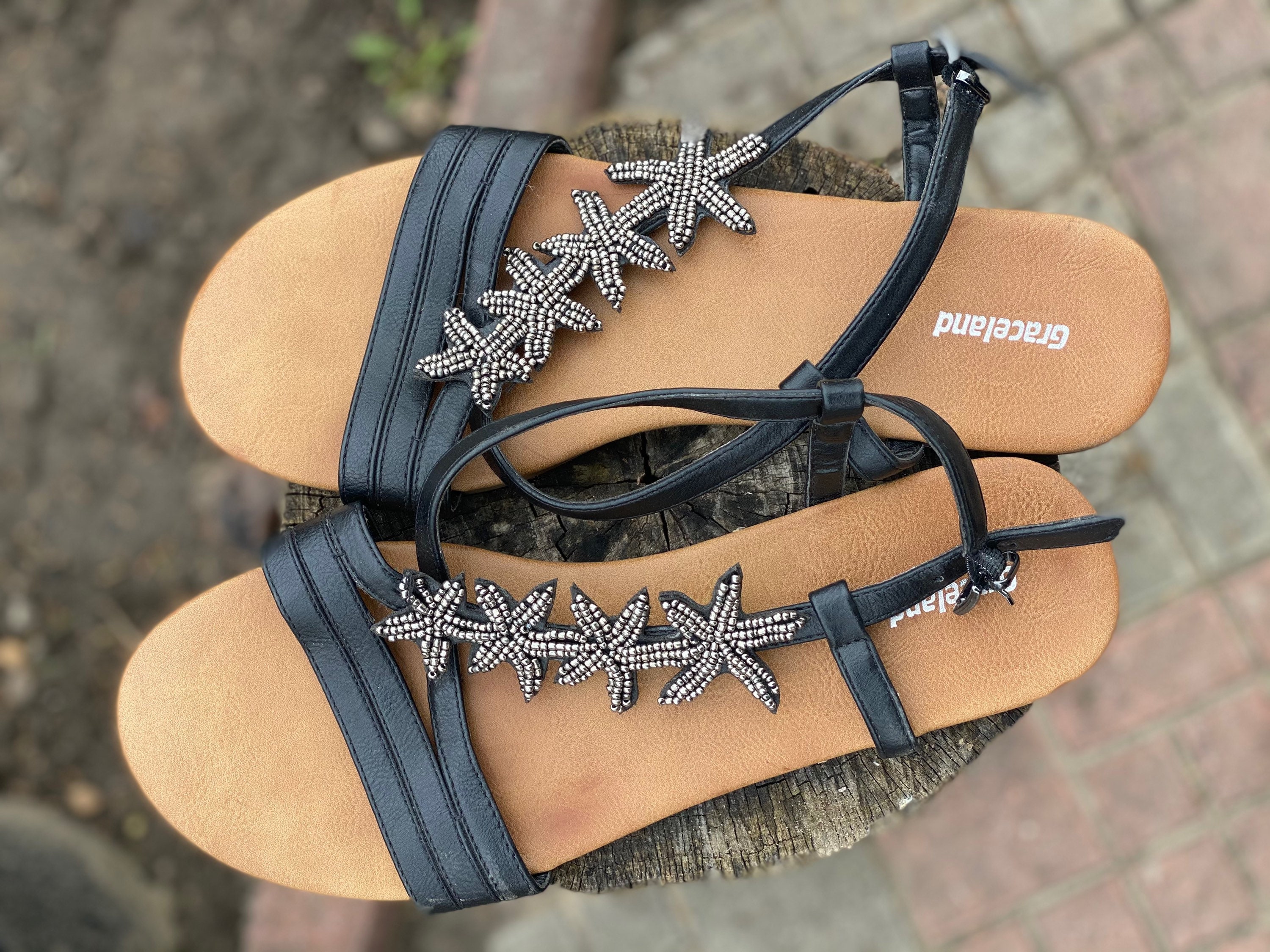 Graceland Leather Sandals, Starfish - Etsy