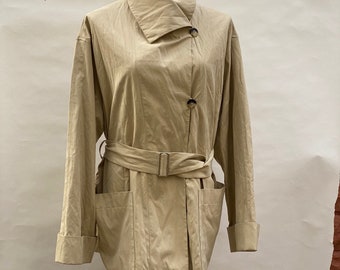 Beige coat, rain jacket size XL