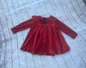 Vintage red blouse 3-4 years