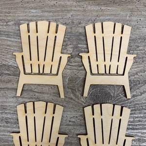 Unpainted wooden chairs only - set of 4