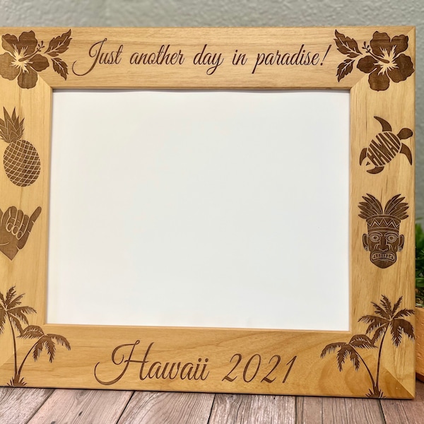 8x10 Hawaiian Picture Frame - Etsy