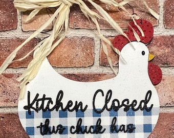 Kitchen Closed this chick has had it cutouts - unpainted wooden cutouts, ready for you to paint