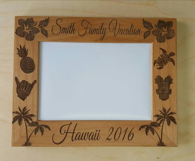 Hawaii Vacation Picture Frame 5x7 Family Custom