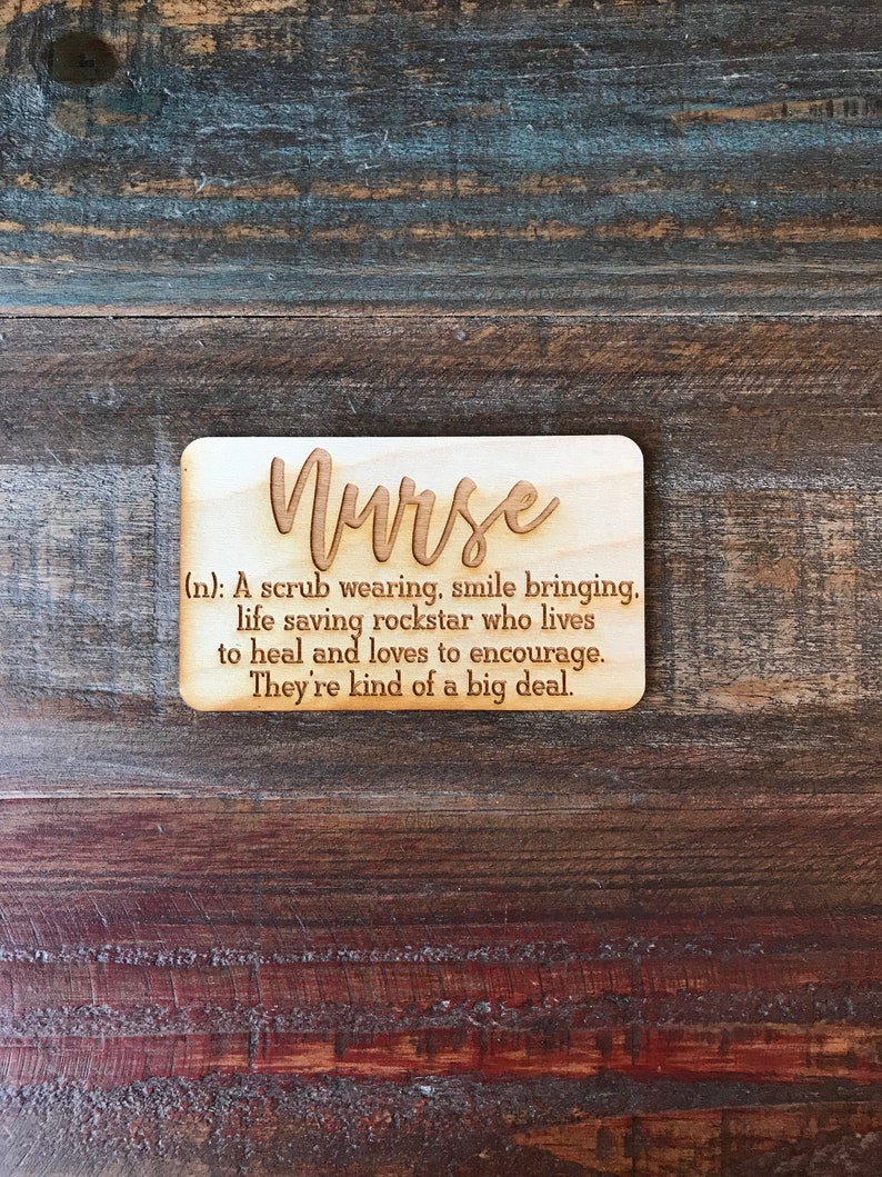 Nurse Nurse Definition Laser Engraved Kitchen Etsy