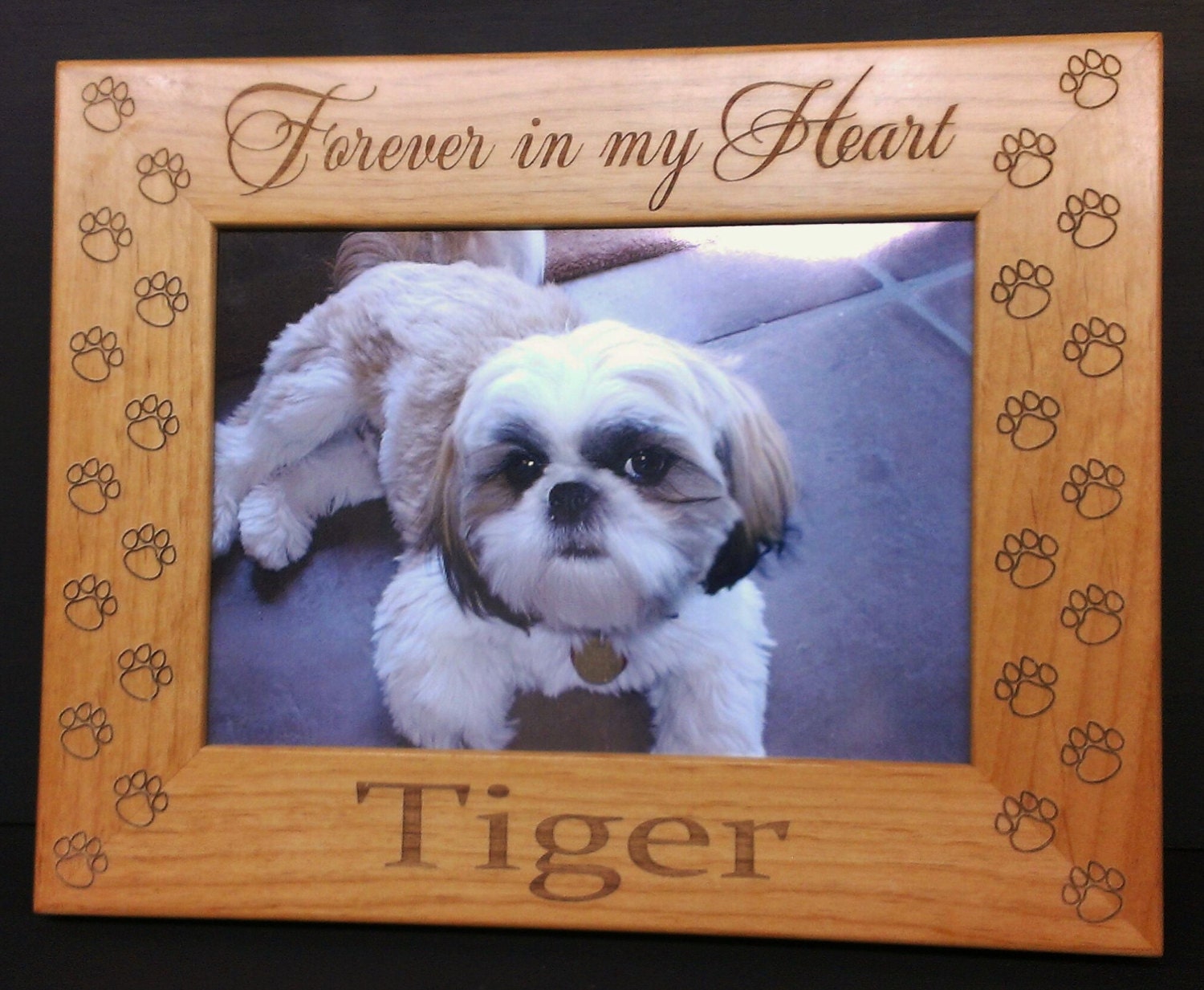 Pet Memorial Display Case with 5x7 Photo Print and Custom Engraving craibas.al.gov.br