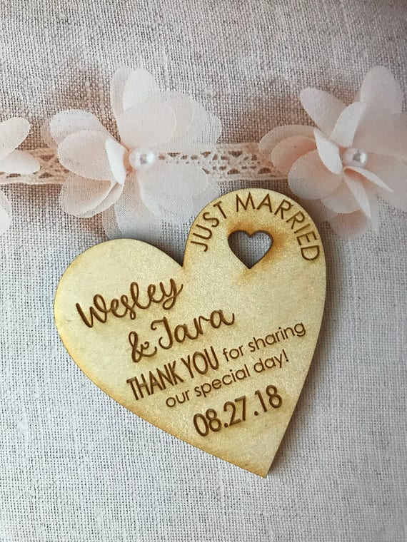 enjoy great discounts 50 Heart Thank You Wedding Favors, 3
