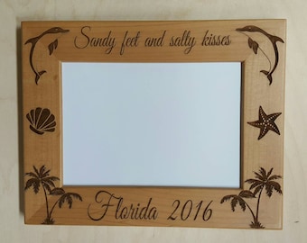 California/Florida 4x6 Vacation Picture Frame, Summer vacation, Tropical Vacation