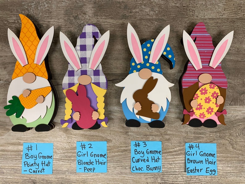 Wood kits for Easter Gnomes Wood Cutouts only Etsy