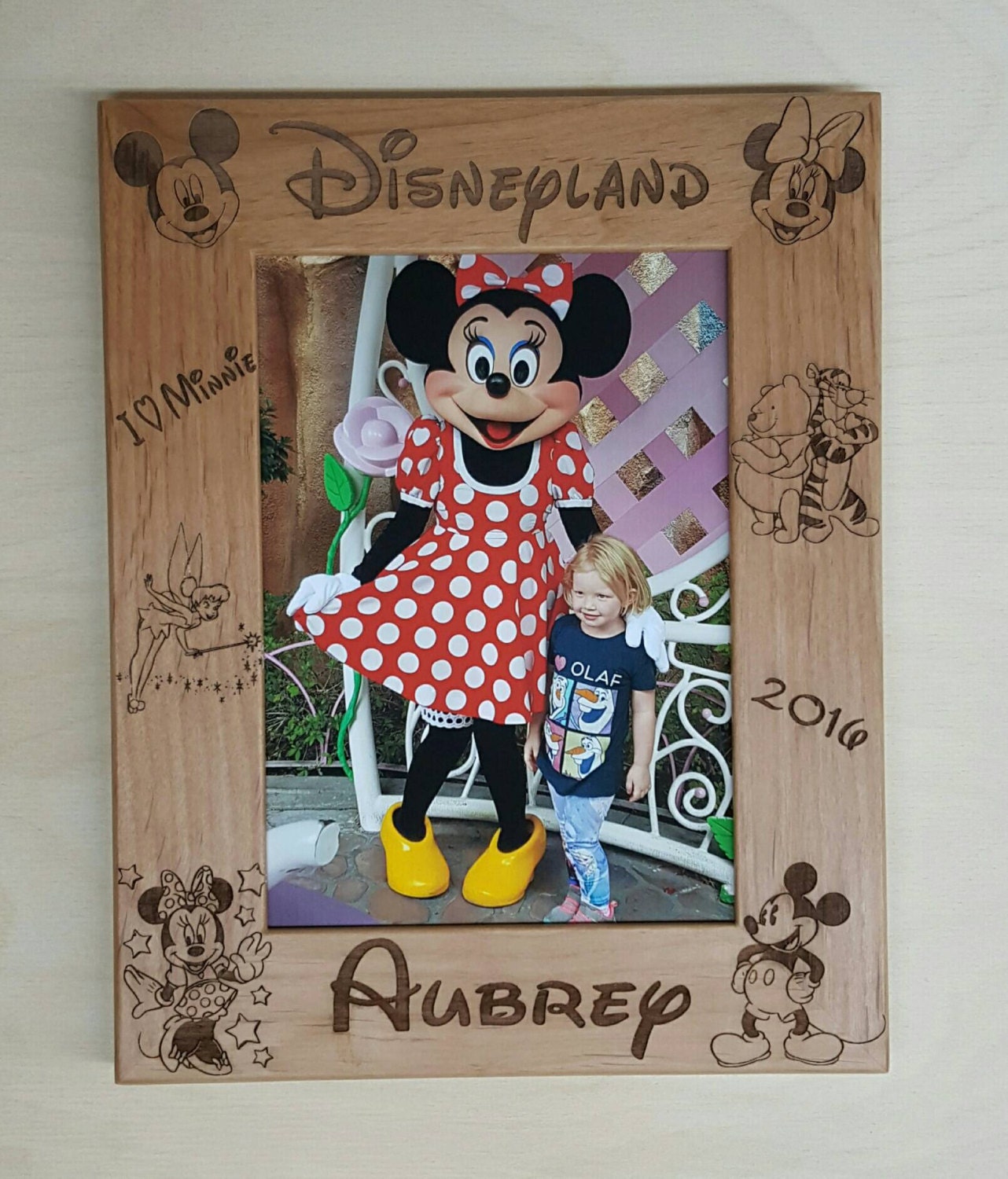 ポスター Disney character photo frame Disney World 8x10 Mickey and Minnie Mouse Custom Picture Frame