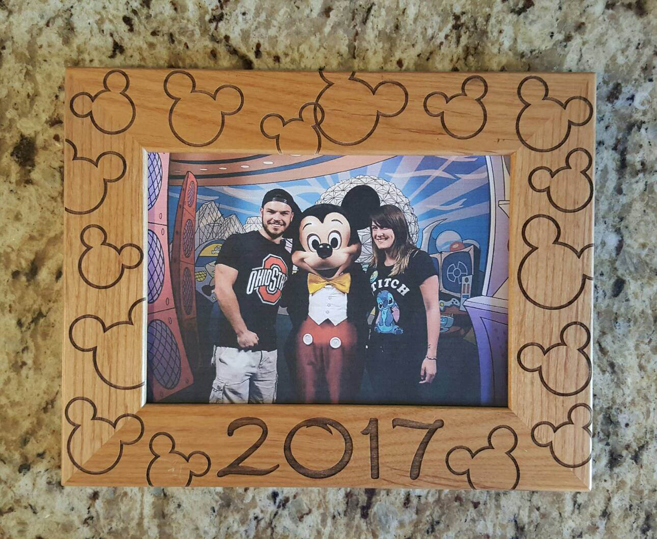 Mickey and Minnie Mouse Picture Frame 5x7 Custom Disneyland Etsy