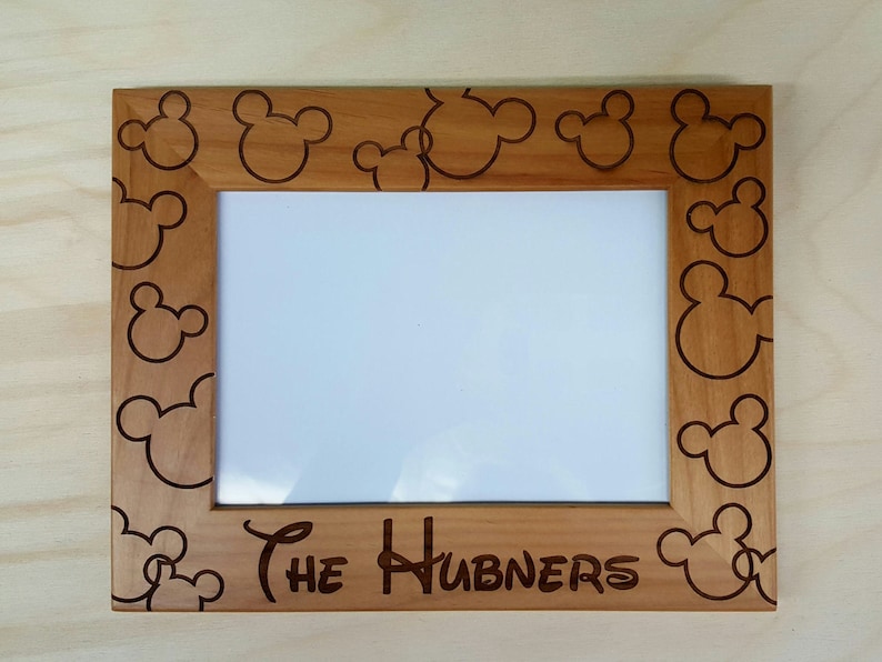 Mickey Mouse Picture Frame 5x7 Custom Disneyland Disney Etsy