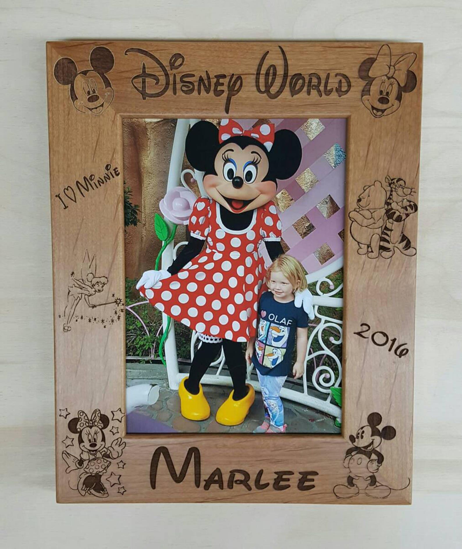 Disney World Mickey and Minnie Mouse Picture Frame 8x10 Etsy