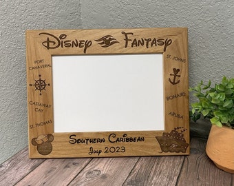 Disney Cruise 5x7 Picture Frame Custom Disneyland, Disney World, Disney Fantasy