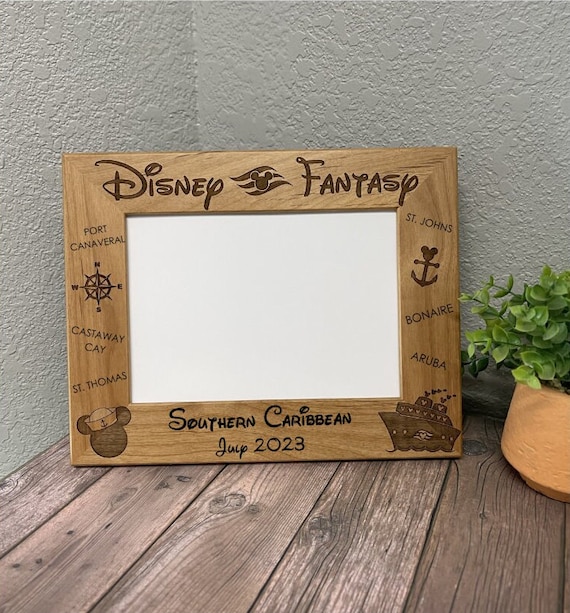 Disney Cruise 5x7 Picture Frame Custom Disneyland, Disney World