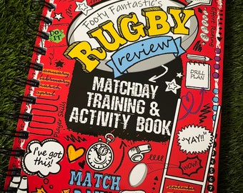 Rugby Training & Match Activity Book Children's Sports Journal