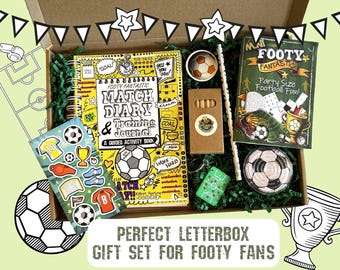 Football Training Journal: Match Day Diary, Guided Activity Book Gift Set