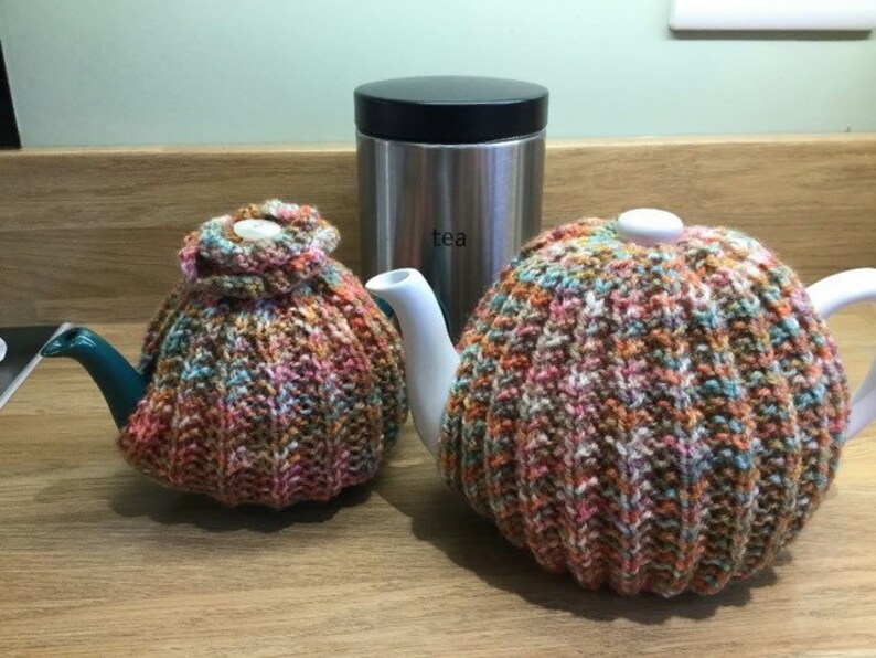 Traditional Style Tea Cosy Knitting Pattern. 2 Sizes ORIGINAL Etsy UK