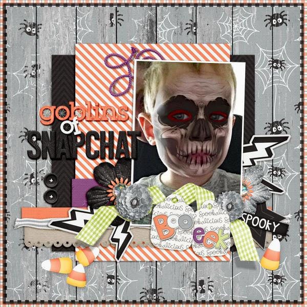Spookalicious Halloween 12x12 Digital Scrapbook Kit - Etsy